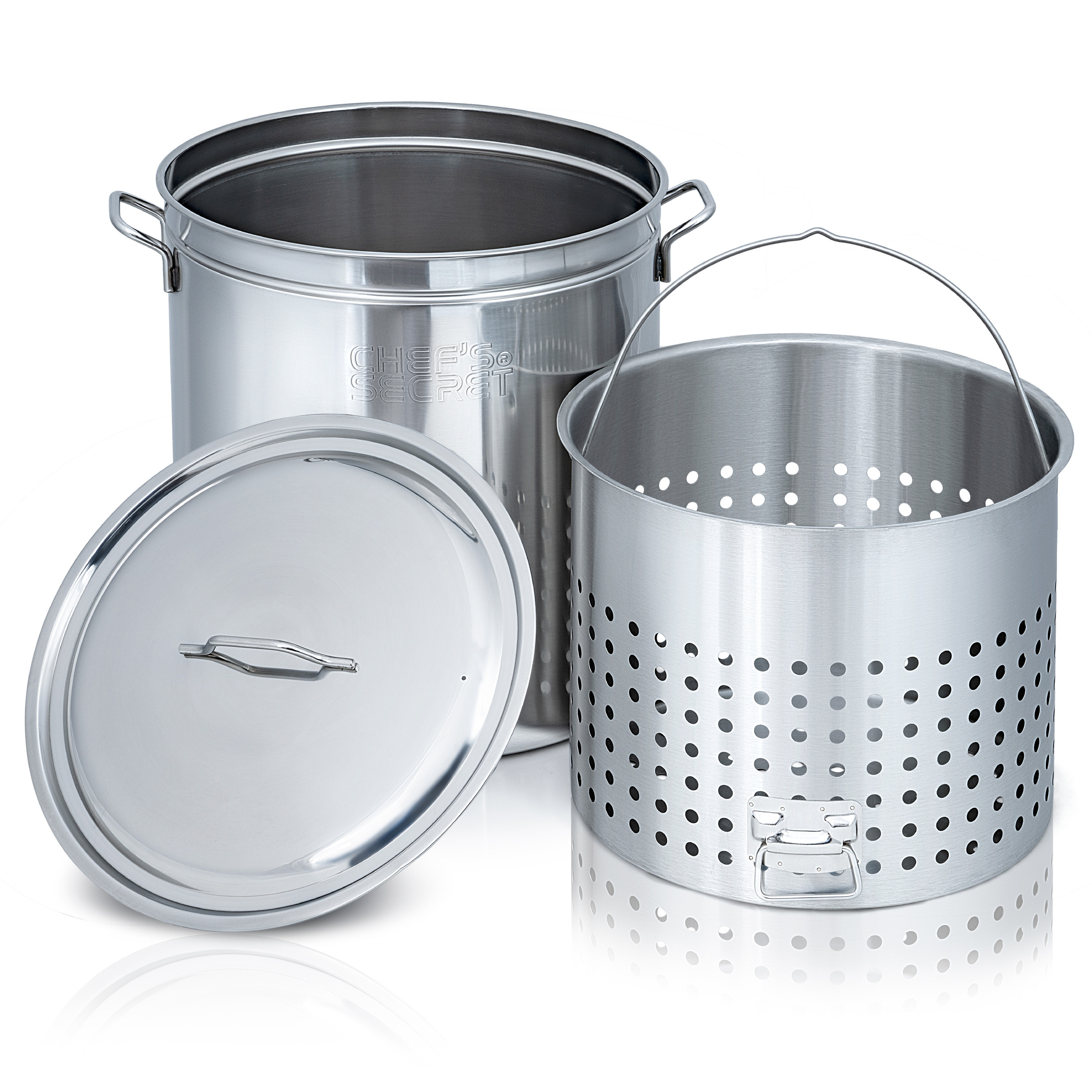 Large Stainless Steel Stock Pot - Perfect For Soups, Stews, And