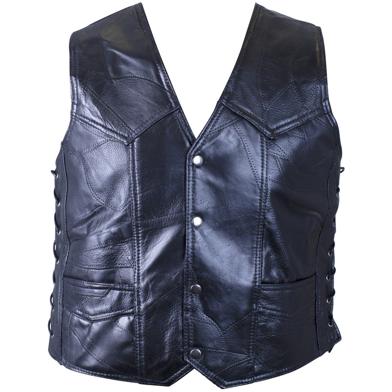 3x leather vest
