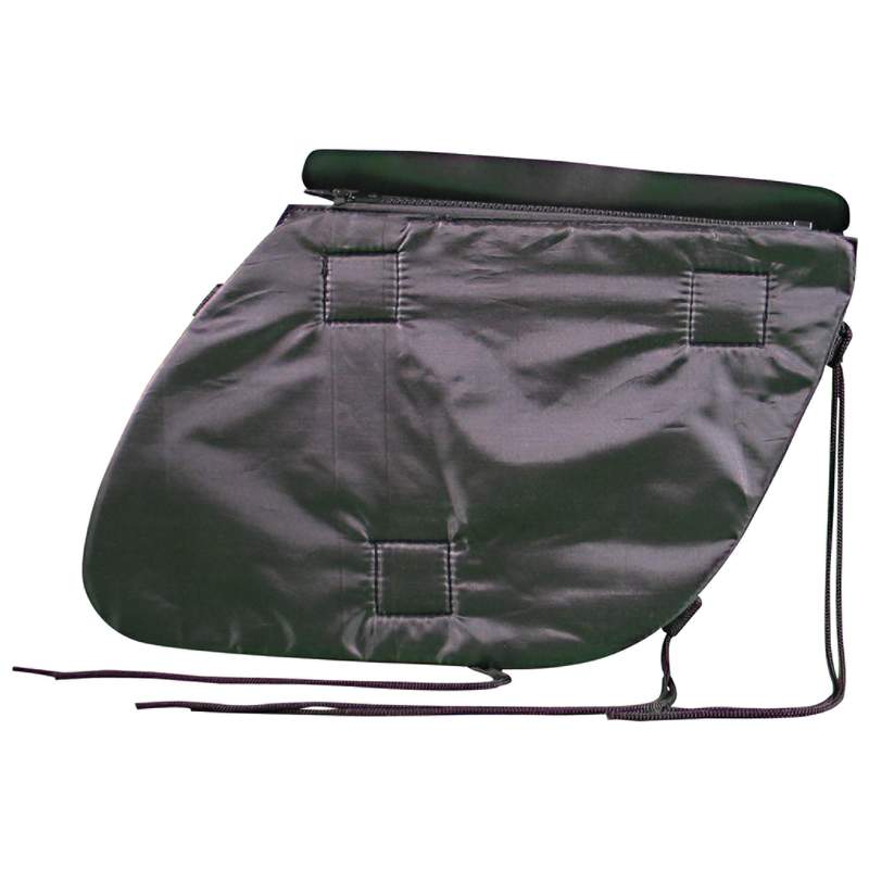 diamond plate buffalo leather saddlebags